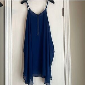 Beautiful flowy Andrew Charles navy dresss